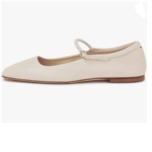 miss left Creamy Adorable Square Toe Mary Jane Adjustable Strap Buckle Shoes